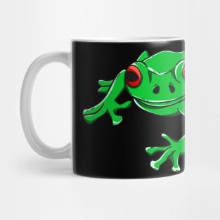 Tree Frog Green Amphibian Illustration Mug